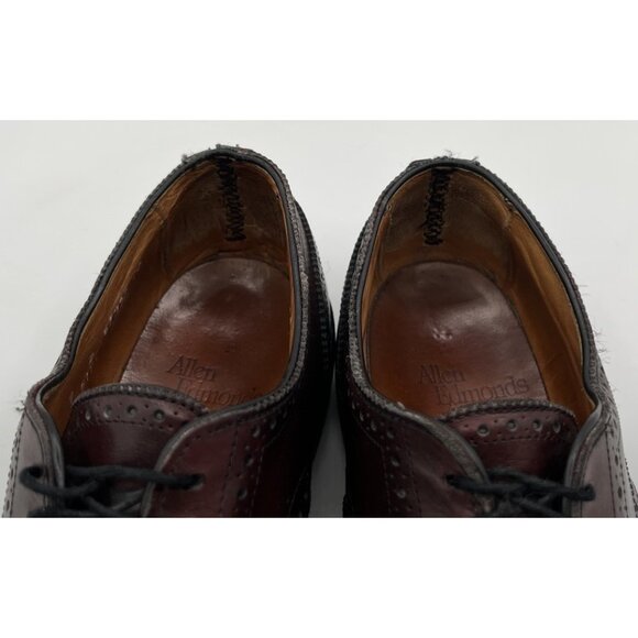 Allen Edmonds Lexington Men’s Size 9D Burgundy Leather Cap Toe Wingtop Oxford - Picture 9 of 12